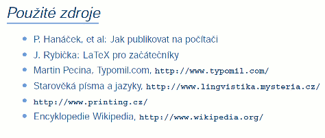 Slidy z předmětu Typografie a publikovani - Bohuslav Křena